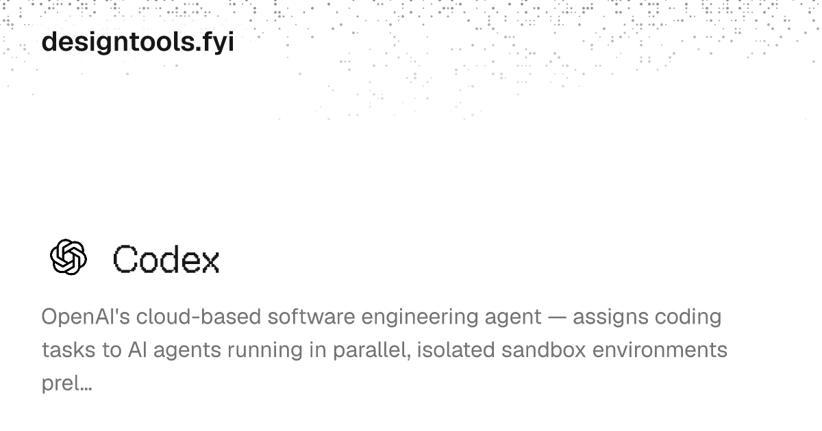 Codex Alternatives & Review (2026) | designtools.fyi